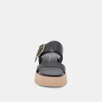 DEX SANDALS BLACK LEATHER(BLACK LEATHER,5)