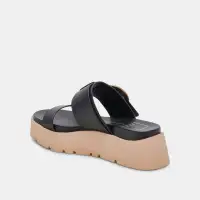 DEX SANDALS BLACK LEATHER(BLACK LEATHER,5)
