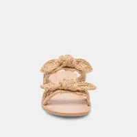 DINAH SANDALS LT NATURAL RAFFIA(LT NATURAL RAFFIA,5)