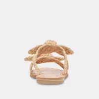 DINAH SANDALS LT NATURAL RAFFIA(LT NATURAL RAFFIA,5)