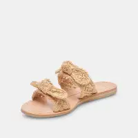 DINAH SANDALS LT NATURAL RAFFIA(LT NATURAL RAFFIA,5)
