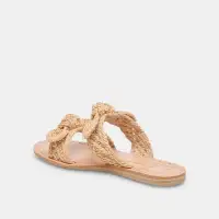 DINAH SANDALS LT NATURAL RAFFIA(LT NATURAL RAFFIA,5)