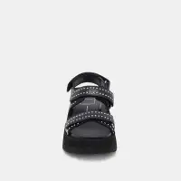 DUBAI STUD SANDALS MIDNIGHT CRINKLE PATENT(MIDNIGHT CRINKLE PATENT,5)