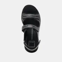 DUBAI STUD SANDALS MIDNIGHT CRINKLE PATENT(MIDNIGHT CRINKLE PATENT,5)