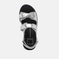 DUBAI SANDALS SILVER DISTRESSED LEATHER(SILVER DISTRESSED LEATHER,5)