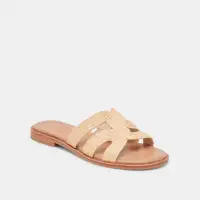 EMON WIDE SANDALS LT NATURAL RAFFIA(LT NATURAL RAFFIA,6W)