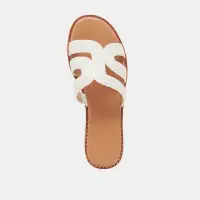 EMON WIDE SANDALS WHITE RAFFIA(WHITE RAFFIA,6W)