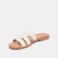 EMON WIDE SANDALS WHITE RAFFIA(WHITE RAFFIA,6W)
