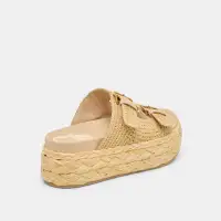 FALYN SANDALS LT NATURAL WOVEN RAFFIA(LT NATURAL WOVEN RAFFIA,5)