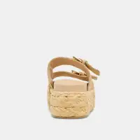 FALYN SANDALS LT NATURAL WOVEN RAFFIA(LT NATURAL WOVEN RAFFIA,5)