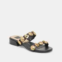 FARROW SANDALS BLACK LEATHER(BLACK LEATHER,5)