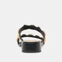 FARROW SANDALS BLACK LEATHER(BLACK LEATHER,5)