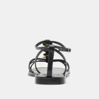 FAUN SANDALS BLACK LEATHER(BLACK LEATHER,5)