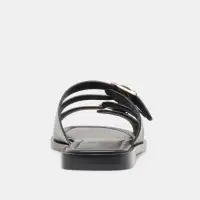 FIN SANDALS BLACK LEATHER(BLACK LEATHER,6)