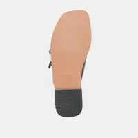 FIN SANDALS BLACK LEATHER(BLACK LEATHER,6)