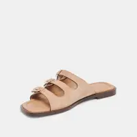 FIN SANDALS TAN SUEDE(TAN SUEDE,6)