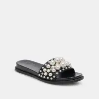GABBI PEARL SANDALS BLACK PEARLS(BLACK PEARLS,5)