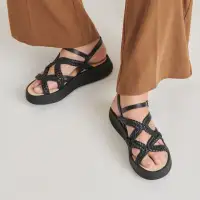 GATSBY SANDALS BLACK LEATHER(BLACK LEATHER,5)