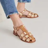 HOLIS SANDALS TAN MULTI RAFFIA(TAN MULTI RAFFIA,5)