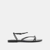 KENLEY SANDALS BLACK LEATHER