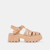 LASLY TONAL SANDALS CAFE LEATHER