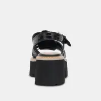 LATICE SANDALS MIDNIGHT EMBOSSED LEATHER(MIDNIGHT EMBOSSED LEATHER,5)