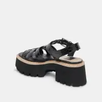 LATICE SANDALS MIDNIGHT EMBOSSED LEATHER(MIDNIGHT EMBOSSED LEATHER,5)