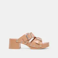MELODY HEELS TAN LEATHER