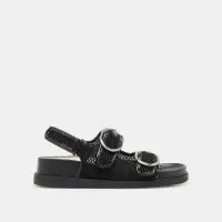STARLA MESH SANDALS BLACK WOVEN MESH