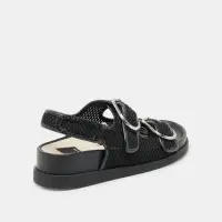 STARLA MESH SANDALS BLACK WOVEN MESH(BLACK WOVEN MESH,5)