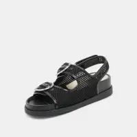 STARLA MESH SANDALS BLACK WOVEN MESH(BLACK WOVEN MESH,5)