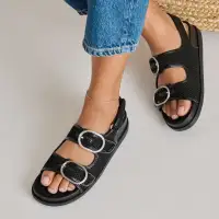 STARLA MESH SANDALS BLACK WOVEN MESH(BLACK WOVEN MESH,5)