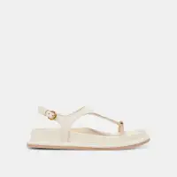 STEFAN SANDALS OFF WHITE LEATHER