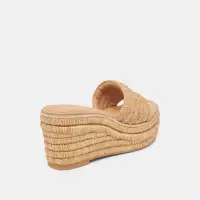 THRONE WEDGES LT NATURAL RAFFIA(LT NATURAL RAFFIA,5)