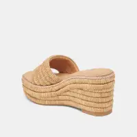 THRONE WEDGES LT NATURAL RAFFIA(LT NATURAL RAFFIA,5)