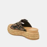 WIXIE SANDALS BLACK MULTI BEADS(BLACK MULTI BEADS,5)