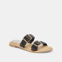 ALAINA SANDALS ONYX RAFFIA(ONYX RAFFIA,5)