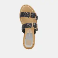 ALAINA SANDALS ONYX RAFFIA(ONYX RAFFIA,5)