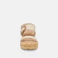 CHERA SANDALS BONE EMBOSSED LEATHER(BONE EMBOSSED LEATHER,5)