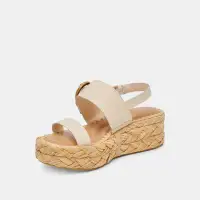 CHERA SANDALS BONE EMBOSSED LEATHER(BONE EMBOSSED LEATHER,5)