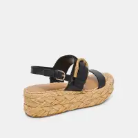 CHERA SANDALS ONYX EMBOSSED LEATHER(ONYX EMBOSSED LEATHER,5)