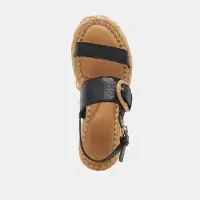 CHERA SANDALS ONYX EMBOSSED LEATHER(ONYX EMBOSSED LEATHER,5)