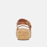 CHERA SANDALS TAN EMBOSSED LEATHER(TAN EMBOSSED LEATHER,5)