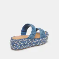 CORLA SANDALS BLUE RAFFIA(BLUE RAFFIA,5)