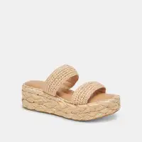 CORLA SANDALS LT NATURAL RAFFIA(LT NATURAL RAFFIA,5)