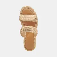 CORLA SANDALS LT NATURAL RAFFIA(LT NATURAL RAFFIA,5)