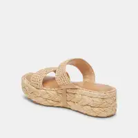 CORLA SANDALS LT NATURAL RAFFIA(LT NATURAL RAFFIA,5)
