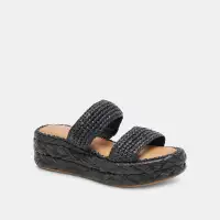 CORLA SANDALS ONYX RAFFIA(ONYX RAFFIA,5)