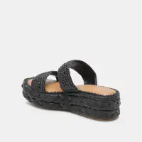 CORLA SANDALS ONYX RAFFIA(ONYX RAFFIA,5)