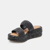 CORLA SANDALS ONYX RAFFIA(ONYX RAFFIA,5)